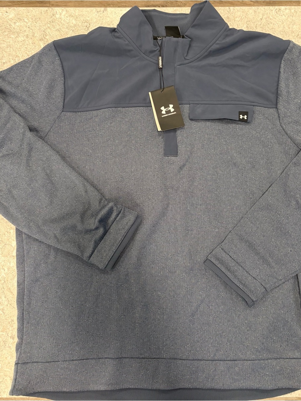 Under Armour Storm Men’s Blue Quarter-Zip Golf Pullover Jacket-XXL NWT